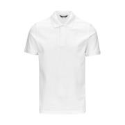 Katoenen Polo Shirt K-Way , White , Heren