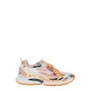 Oranje Lage Sneakers met Zip-Tie Off White , Multicolor , Heren