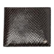 Python Classic Bifold Portemonnee Ebony Tom Ford , Brown , Heren