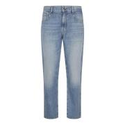 Heren Tapered Leg Denim Jeans 7 For All Mankind , Blue , Heren