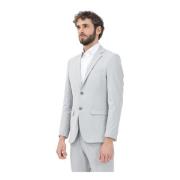 Grijze Blazer Jas Lente Zomer Selected Homme , Gray , Heren