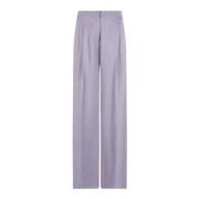 Paarse Broek met Grosgrain Detail Emporio Armani , Purple , Dames