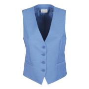 Blauwe Stijlvolle Vest Dameskleding P.a.r.o.s.h. , Blue , Dames