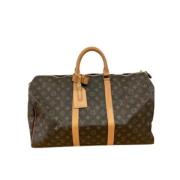 Pre-owned Canvas travel-bags Louis Vuitton Vintage , Brown , Unisex