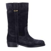 Zwarte Suède Heikee Laarzen Isabel Marant , Black , Dames