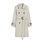 Katoenen jassen en trenchcoats Max Mara , White , Dames