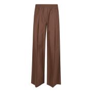 Bruine Broek Elastische Taille Zakken Brunello Cucinelli , Brown , Dam...