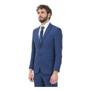 Blauw single-breasted jas voor mannen Selected Homme , Blue , Heren