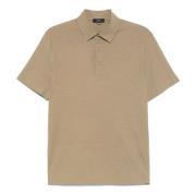 Jersey Katoenen Polo Shirt Herno , Beige , Heren