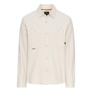 Katoenen Overshirt Camel Active , Beige , Heren