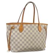 Pre-owned Canvas totes Louis Vuitton Vintage , White , Dames