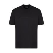 Moderne Logo T-Shirt Emporio Armani , Black , Heren