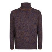 Turtle Neck Sweater Fay , Brown , Heren