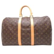 Pre-owned Canvas louis-vuitton-bags Louis Vuitton Vintage , Brown , Da...