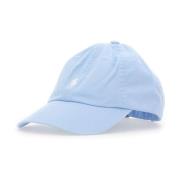 Blauwe Katoenen Baseballpet met Logo Polo Ralph Lauren , Blue , Heren