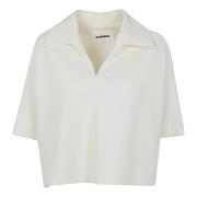 Polo T-shirt met korte mouwen Jil Sander , White , Dames