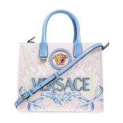 Kleine shopper tas met Medusa Versace , Beige , Dames