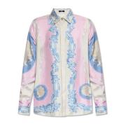 Zijden shirt met Medusa Cameo-print Versace , Multicolor , Dames