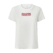 Witte Crew Neck T-shirts en Polos Pinko , White , Dames