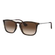 Chris Zonnebril Mat Havana Bruin Ray-Ban , Brown , Heren