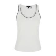 Witte Scoop Neck Tank Top Theory , White , Dames