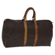 Pre-owned Canvas travel-bags Louis Vuitton Vintage , Brown , Dames