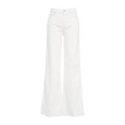 Witte Wide Leg Jeans Lotta Sugar 7 For All Mankind , White , Dames