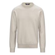 Mannen Crewneck Sweater K-Way , Beige , Heren