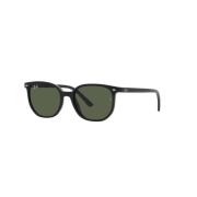 Junior Elliot Zonnebril Zwart/Grijs Groen Ray-Ban , Black , Unisex