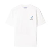 Elegante Zwarte T-shirt en Polo Off White , White , Dames