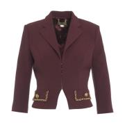 Multi-gekleurde Geknipte Blazer Elisabetta Franchi , Brown , Dames