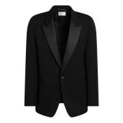 Single-Breasted Jas Saint Laurent , Black , Heren