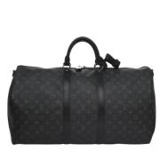 Pre-owned Canvas travel-bags Louis Vuitton Vintage , Black , Dames