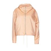 Roze Zijden Hoodie Jas Jil Sander , Pink , Dames