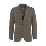 Bruine Single-breasted Blazer Aw24 Circolo 1901 , Brown , Heren