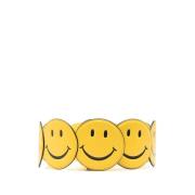 Smiley Face Print Riem Moschino , Yellow , Dames