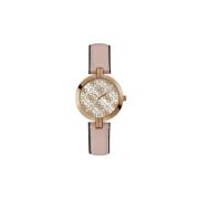 Multicolor Leren Horloge met Roestvrijstalen Kast Guess , Multicolor ,...