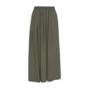 Groene Maxi Rok Wijd Uitlopend 8PM , Green , Dames