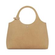 Suede Clutch Tas in Fawn Courrèges , Beige , Dames