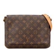 Pre-owned Canvas louis-vuitton-bags Louis Vuitton Vintage , Brown , Da...