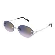 Stijlvolle zonnebril voor een chique look Cartier , Gray , Unisex