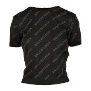 Katoenen Onderlaag Top Balenciaga , Black , Dames