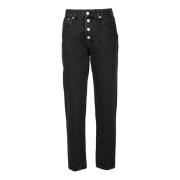 Klassieke Denim Jeans Calvin Klein Jeans , Black , Dames