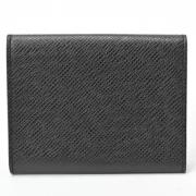 Pre-owned Leather wallets Louis Vuitton Vintage , Black , Heren