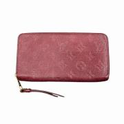 Pre-owned Leather wallets Louis Vuitton Vintage , Red , Dames