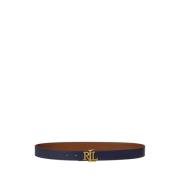 Omkeerbare Riem met Reliëf Ralph Lauren , Blue , Dames