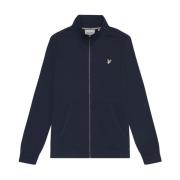 Mid Layers Diagonal Weave French Terry Zip Through Lyle & Scott , Blue...