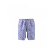 Satin Streetwear Shorts met Logo Print Adidas Originals , Purple , Her...