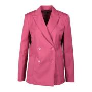 Zuivere Wollen Jas Max Mara Weekend , Purple , Dames