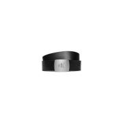 Minimalistische Leren Riem met Opvallende Gesp Calvin Klein Jeans , Bl...